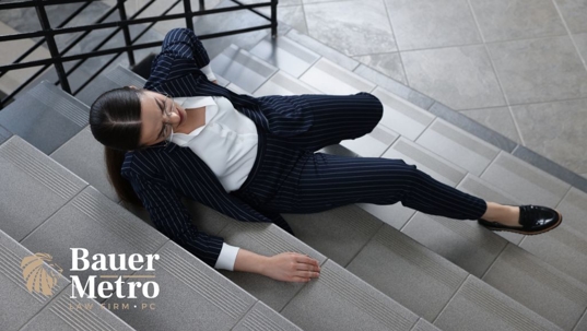 woman who slipped on the stairs