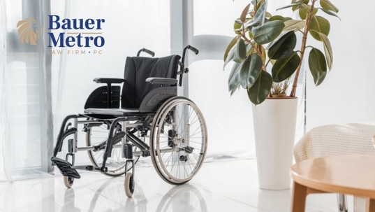 single wheelchair in a facility