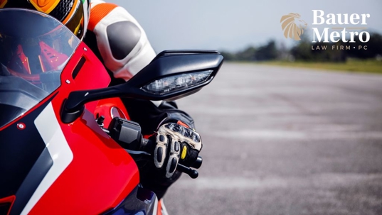 motorcycle rider on the road
