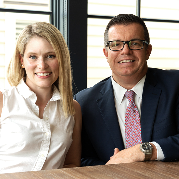 Attorney Rob Metro and his wife, Sarah